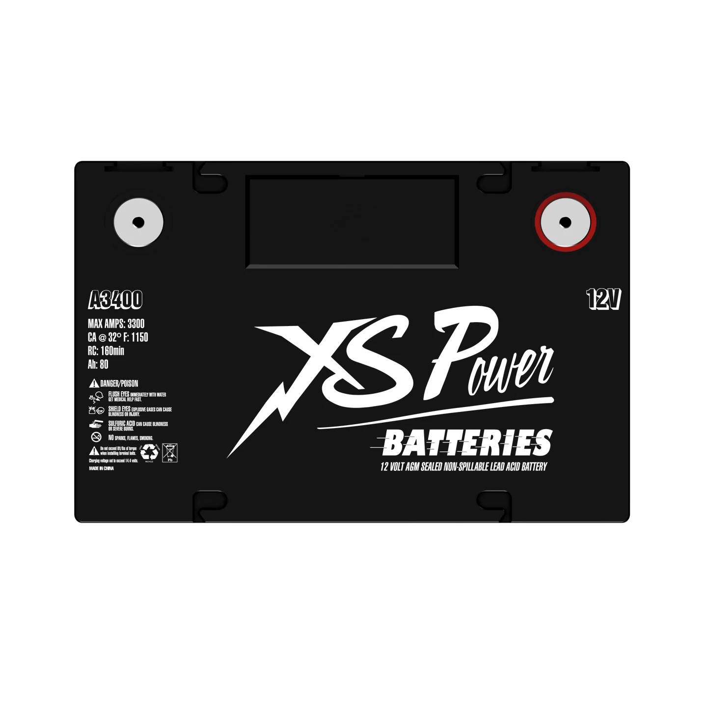 XS Power A3400 Group 34 Vintage 12V AGM Battery - Image 4