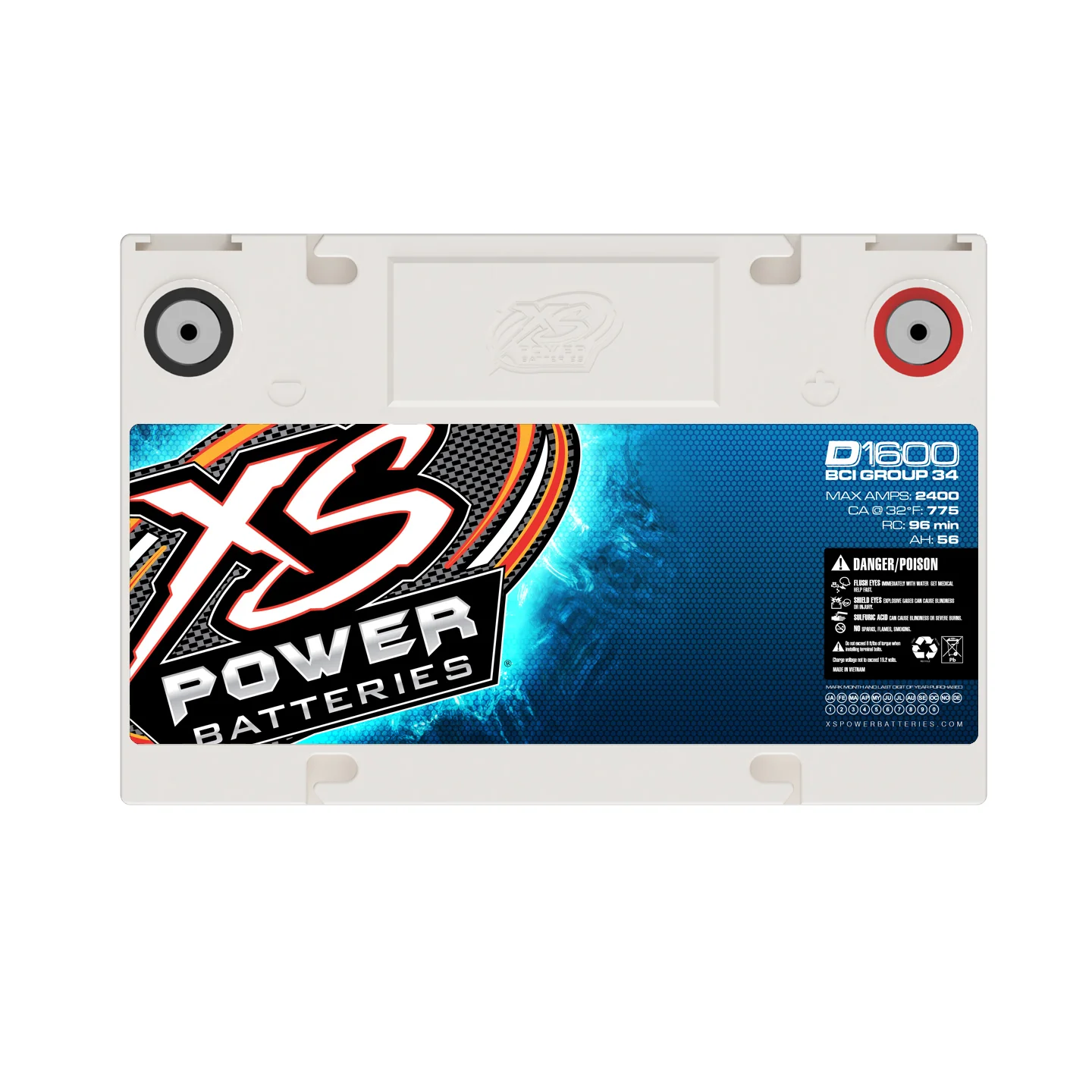 XS Power D1600 16V AGM Battery - Image 4