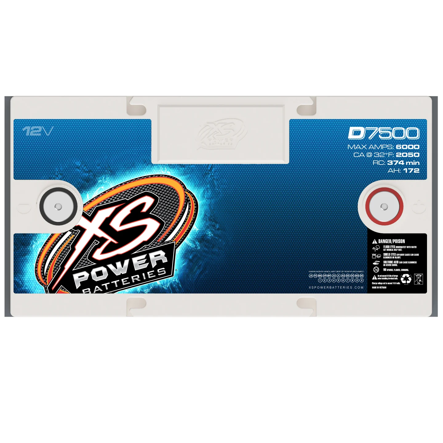 XS Power D7500 Group GC12 12V AGM Battery - Image 4