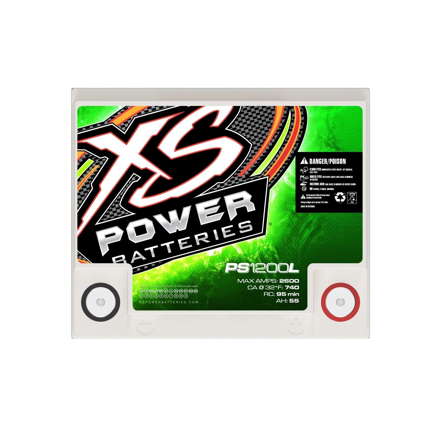 XS Power PS1200L 12V AGM Powersports Battery - Image 4