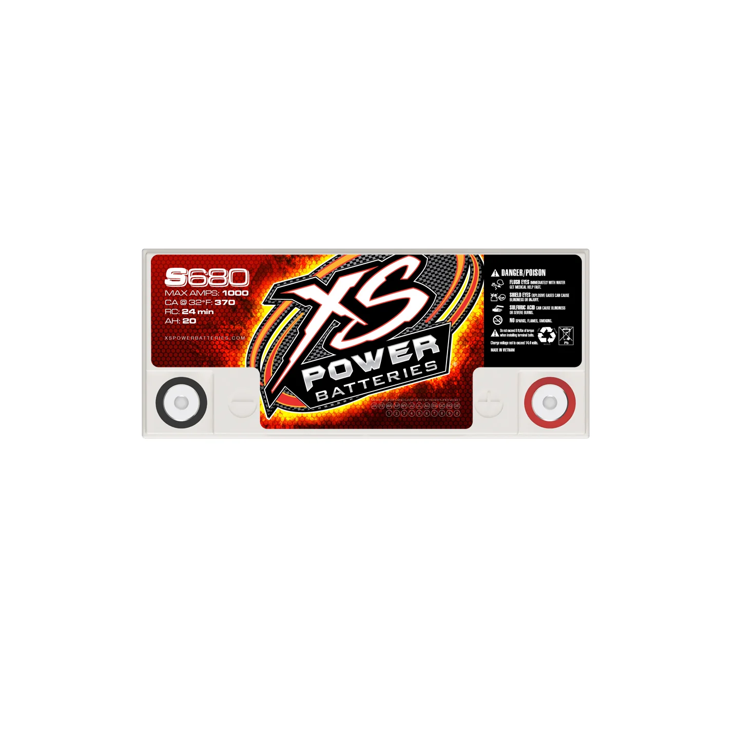 XS Power S680 12V AGM Racing Battery - Image 4